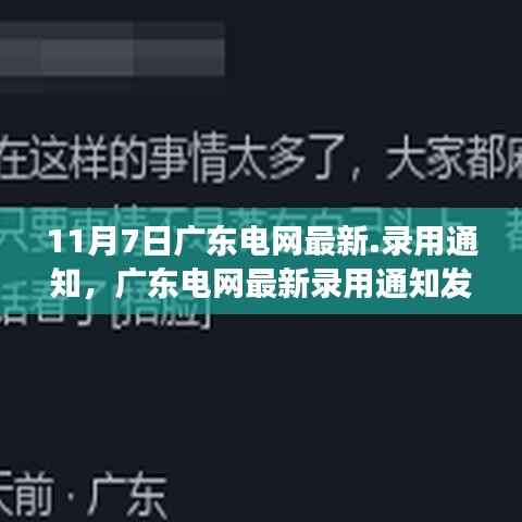 广东电网最新录用通知发布,解读与反思(附日期)