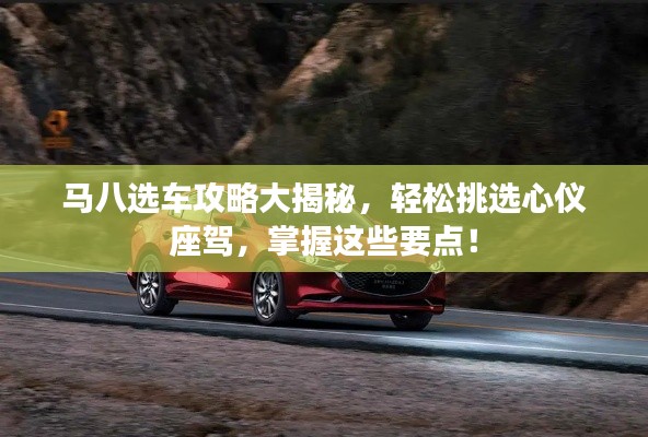 马八选车攻略大揭秘,轻松挑选心仪座驾,掌握这些要点!
