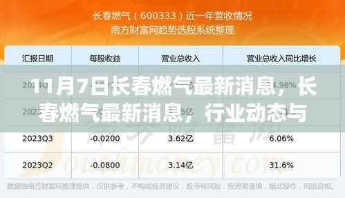 11月7日长春燃气最新消息与行业技术进展揭秘