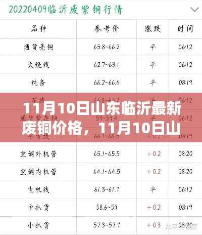 山东临沂废铜价格动态，最新行情分析与趋势预测（11月10日）