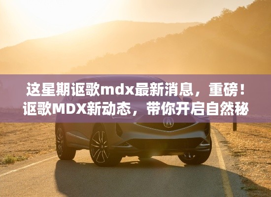重磅!讴歌MDX最新动态揭秘,开启自然秘境之旅探险之旅