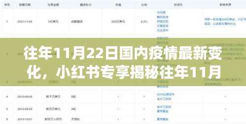 小红书独家揭秘,往年11月22日国内疫情的微妙变化与最新动态