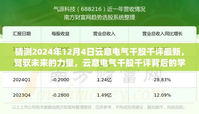 揭秘云意电气千股千评背后的故事,驾驭未来的力量,探寻学习与成长轨迹(最新预测2024年12月4日)