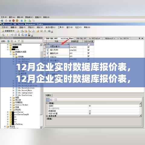 12月企业实时数据库报价表,背景、进展及商业领域影响全解析