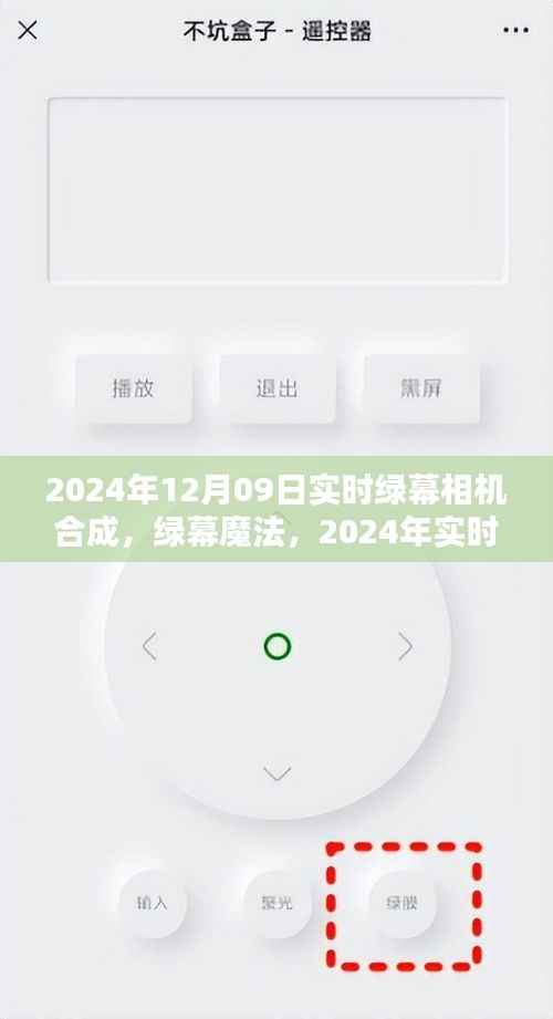 未来影像新纪元，2024年实时绿幕相机合成开启绿幕魔法时代