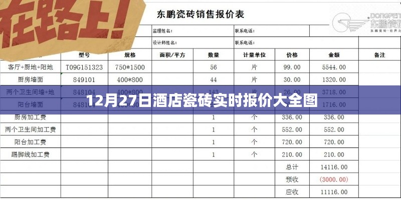 酒店瓷砖报价大全图,最新实时价格查询(12月27日)