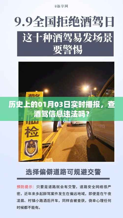 历史上的酒驾查处与实时播报,查酒驾信息是否违法?