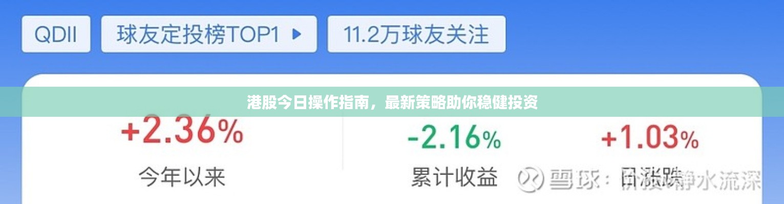 港股今日操作指南，最新策略助你稳健投资