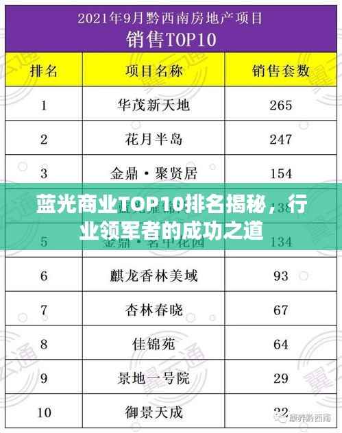 蓝光商业TOP10排名揭秘,行业领军者的成功之道