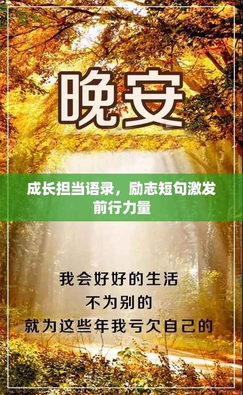 成长担当语录,励志短句激发前行力量
