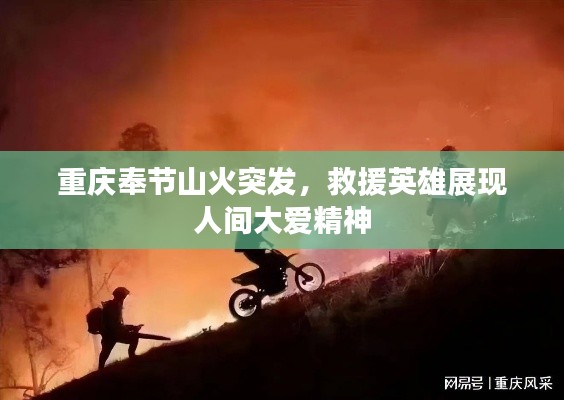 重庆奉节山火突发,救援英雄展现人间大爱精神