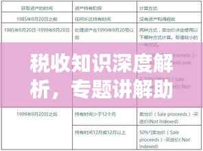 税收知识深度解析，专题讲解助你轻松掌握税务秘籍